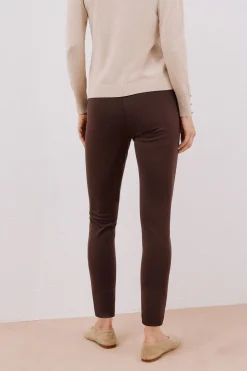 Cortefiel Legging de mujer de punto Marrón New