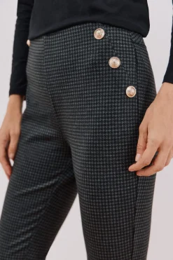 Cortefiel Legging de mujer de punto Estampado blanco Best