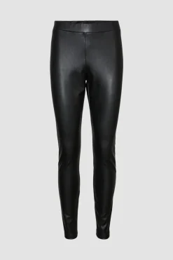 Vero Moda Legging de polipiel Negro Discount