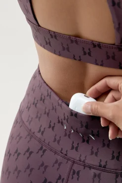 Born Living Yoga Legging deportivo Monogram morado burdeos Sale