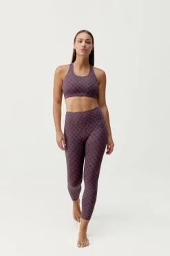 Born Living Yoga Legging deportivo Monogram morado burdeos Sale