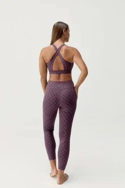 Born Living Yoga Legging deportivo Monogram morado burdeos Sale
