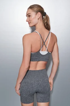 Dash and Stars Leggings ciclista SEAMLESS COMFORT gris New