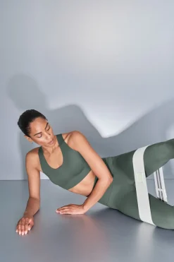 Dash and Stars Leggings COMPRESSIVE capri verde Outlet