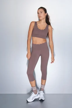 Dash and Stars Leggings COMPRESSIVE pirata marrón nude Online