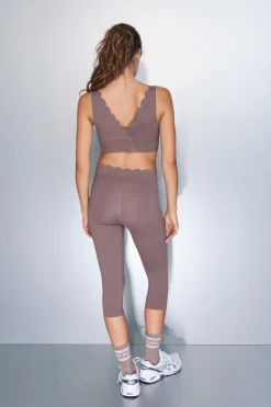 Dash and Stars Leggings COMPRESSIVE pirata marrón nude Online