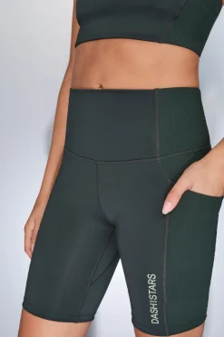 Dash and Stars Leggings 4D STRETCH ciclista verde Hot