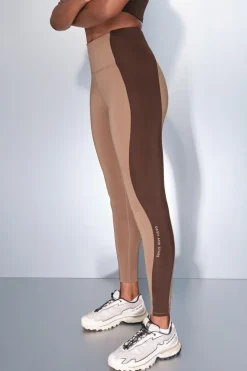 Dash and Stars Leggings 4D STRETCH color block nude Best