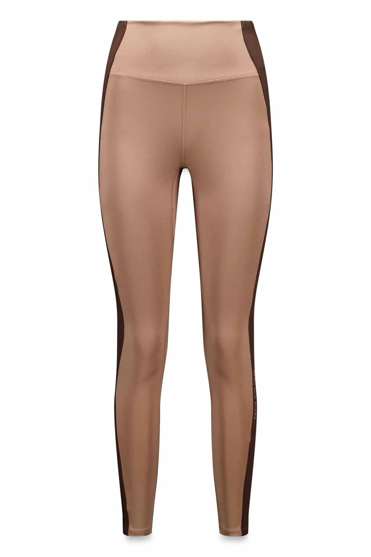 Dash and Stars Leggings 4D STRETCH color block nude Best