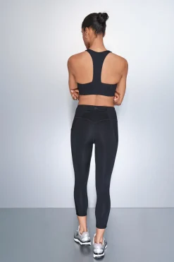 Dash and Stars Leggings 4D STRETCH crop negro Hot