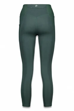 Dash and Stars Leggings 4D STRETCH crop verde Hot