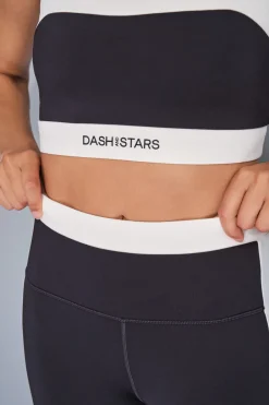 Dash and Stars Leggings 4D STRETCH pirata y blanco negro New
