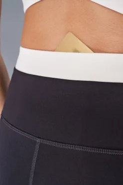 Dash and Stars Leggings 4D STRETCH pirata y blanco negro New