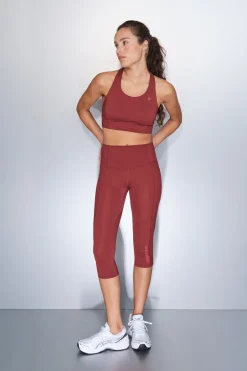 Dash and Stars Leggings 4D STRETCH pirata granate burdeos Sale