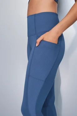 Dash and Stars Leggings 4D STRETCH tobillero azul New