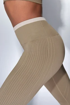 Dash and Stars Leggings largos SEAMLESS COMFORT kaki verde