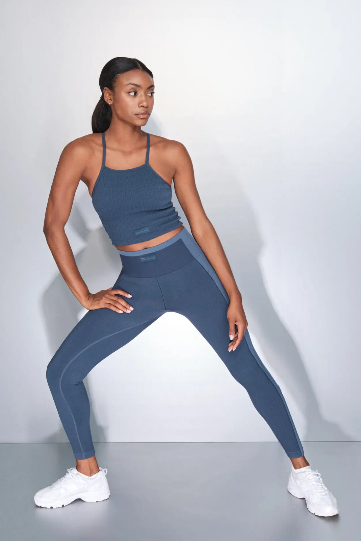 Dash and Stars Leggings largos SEAMLESS COMFORT azul