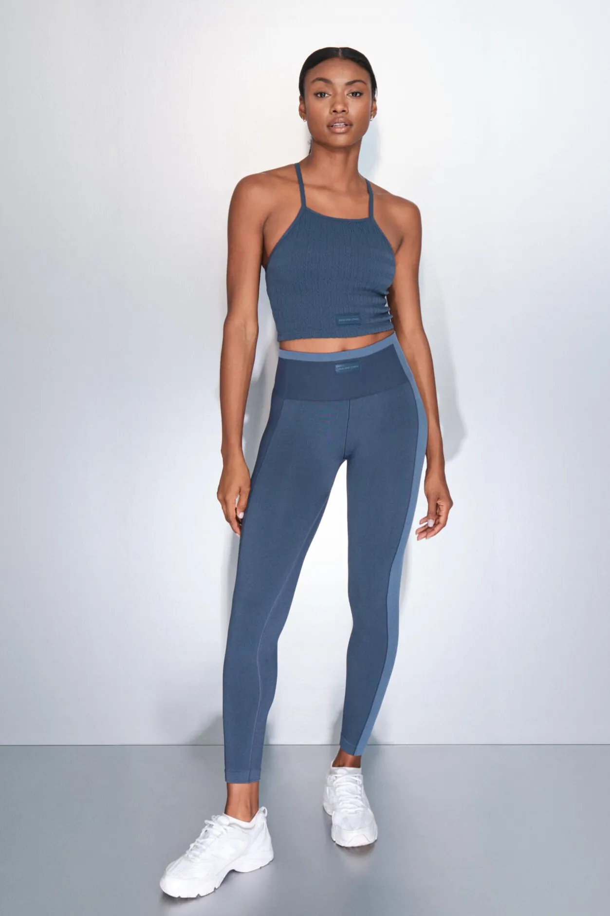 Dash and Stars Leggings largos SEAMLESS COMFORT azul