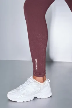 Dash and Stars Leggings SEAMLESS COMFORT morado burdeos Outlet