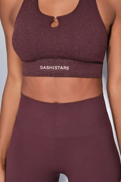 Dash and Stars Leggings SEAMLESS COMFORT morado burdeos Outlet