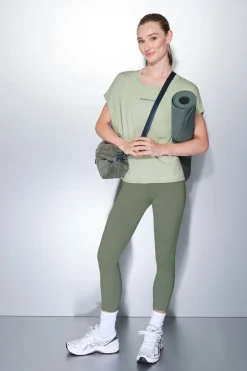 Dash and Stars Leggings SOFT MOVE crop verde Best