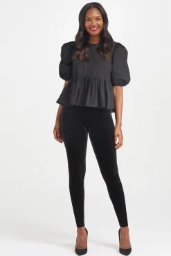Spanx Leggins moldeadores terciopelo negro Discount