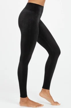 Spanx Leggins moldeadores terciopelo negro Discount