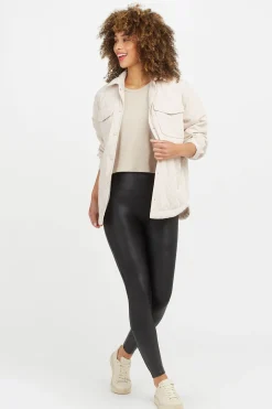 Spanx Leggins reductores efecto cuero negro Outlet