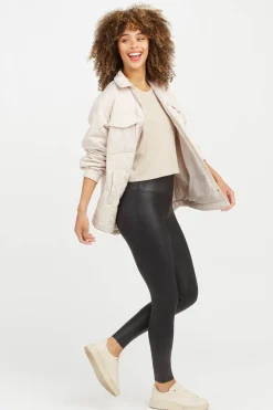 Spanx Leggins reductores efecto cuero negro Outlet