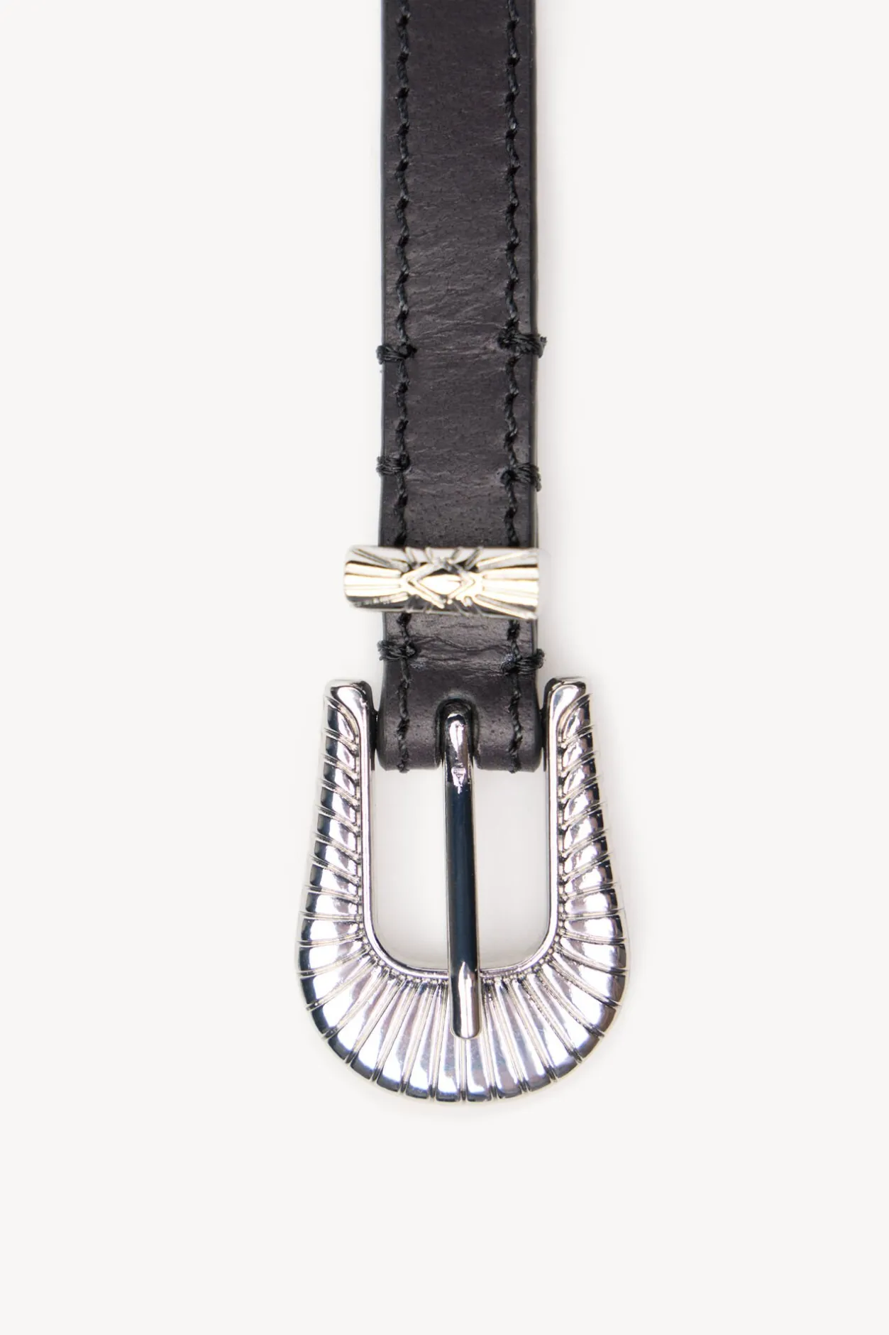 Hoss Intropia Liez. Cinturón doble vuelta piel Negro Clearance