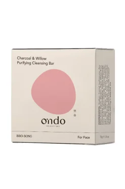 Ondo beauty 36.5 Limpiador facial jabón sólido con carbón Blanco New