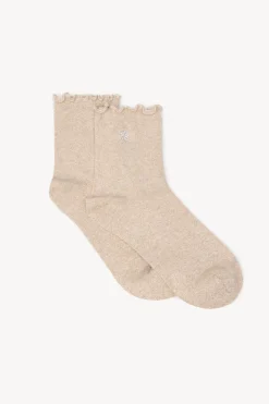 Hoss Intropia Lorena. Calcetines glitter Beige Best