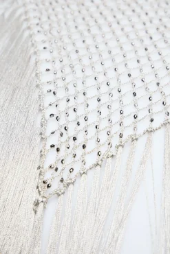 Hoss Intropia Malia. Chal bordado con abalorios Gris Sale