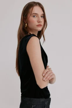 Hoss Intropia Marcela. Top asimétrico Negro Online