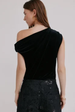 Hoss Intropia Marcela. Top asimétrico Negro Online
