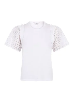 Hoss Intropia Mariana. Camiseta con volantes Blanco Online