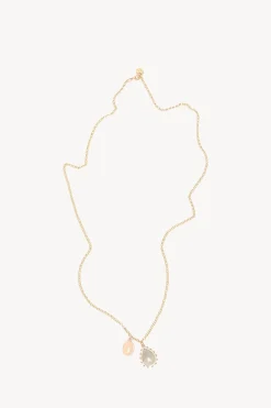 Hoss Intropia Matilda. Collar largo piedra natural Dorado Sale