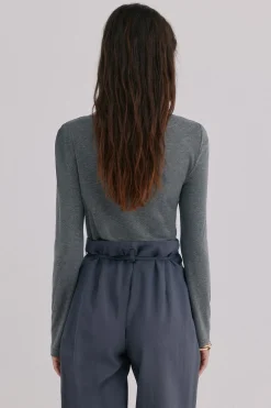 Hoss Intropia Mercedes. Top drapeado Gris Hot