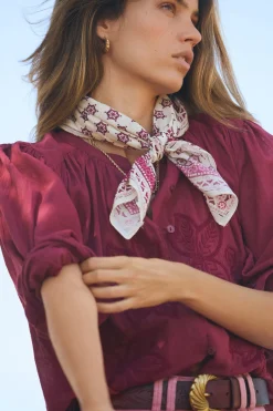 Hoss Intropia Miranda. Fular bandana estampada rojo Online