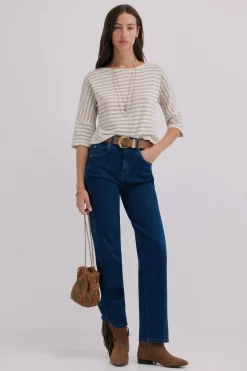 Hoss Intropia Mireia. Camiseta de manga francesa Beige Online