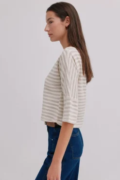 Hoss Intropia Mireia. Camiseta de manga francesa Beige Online