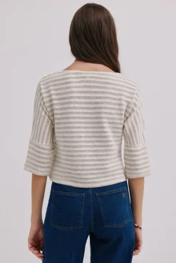 Hoss Intropia Mireia. Camiseta de manga francesa Beige Online