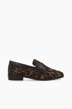 Lodi Mocasines en piel efecto animal print Estampado marr&oacute;n Best
