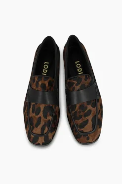 Lodi Mocasines en piel efecto animal print Estampado marrón Best
