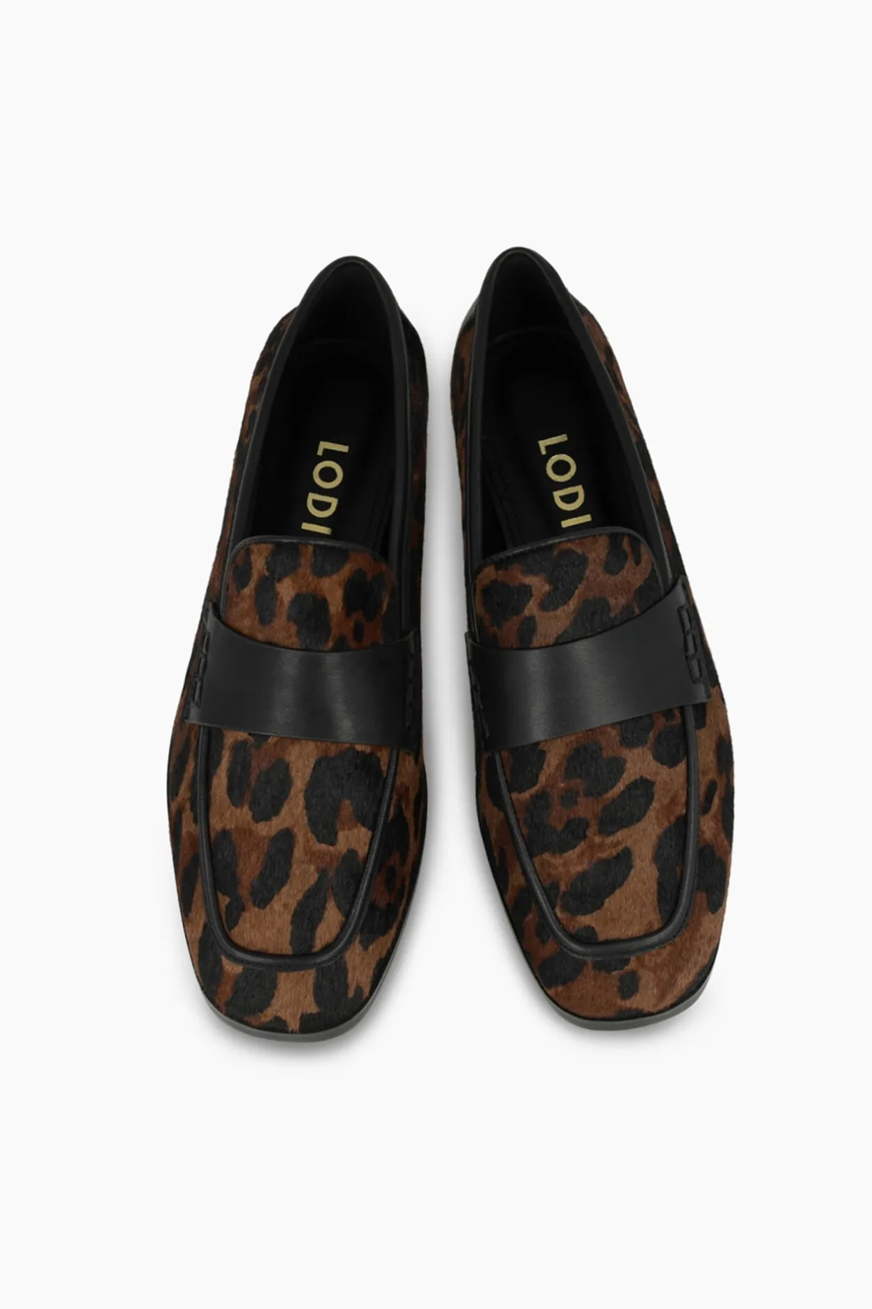 Lodi Mocasines en piel efecto animal print Estampado marrón Best