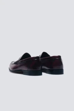 Springfield Mocasín piel antifaz burdeos Sale