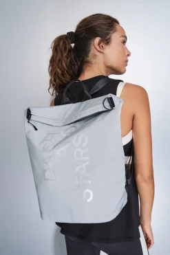 Dash and Stars Mochila multiposición nylon efecto metalizado gris Hot