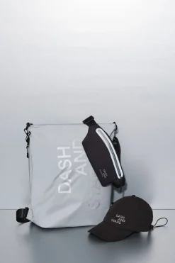 Dash and Stars Mochila multiposición nylon efecto metalizado gris Hot