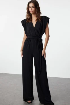 Trendyol Mono de punto negro Discount