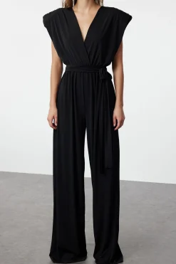 Trendyol Mono de punto negro Discount